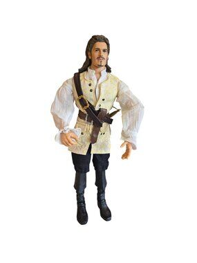 Zizzle Pirates of The Caribbean Will Turner Action Figure Toy 12"